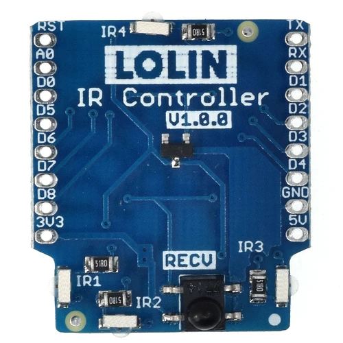 IR-Controller-Shield-V1-0-0-for-LOLIN-D1-mini-Infrared-sensors-4x-940nm-emitter-1x